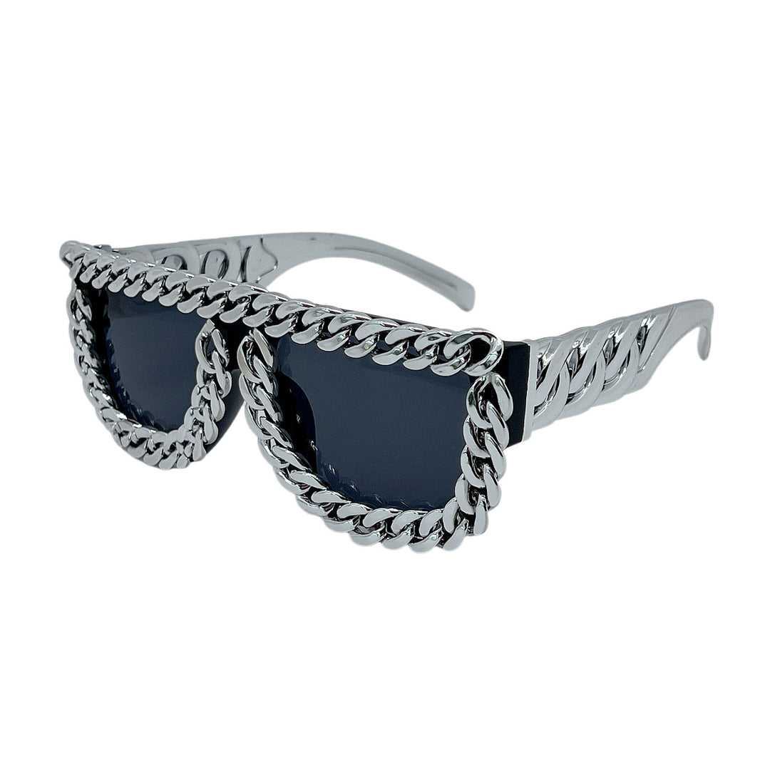 Women's sunglasses with eye-catching chain frame Stornfield