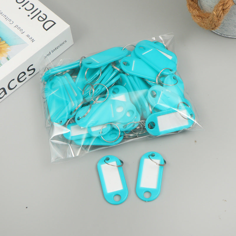 Unisex writable keychain with clear labeling field Kalsten