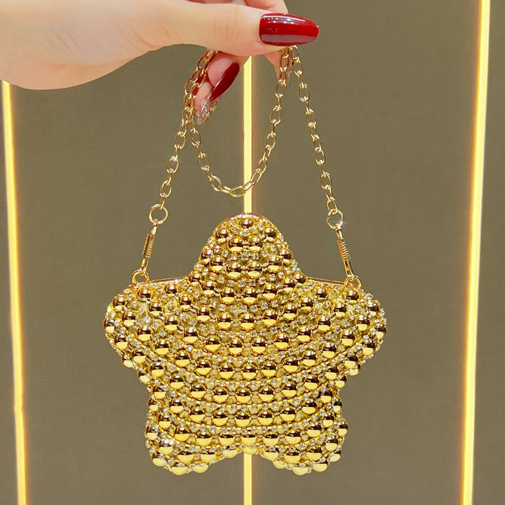 Star-Shaped Decorative Evening Clutch