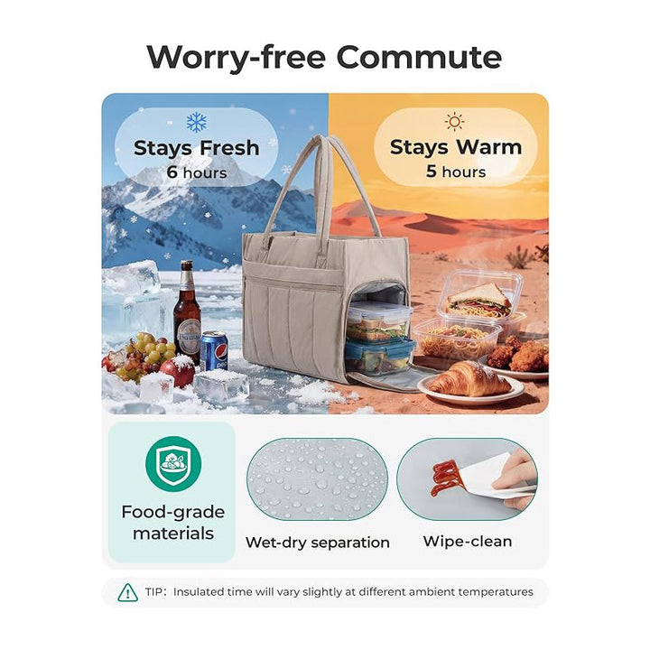 Practical cooler bag with removable organizer Stornfield