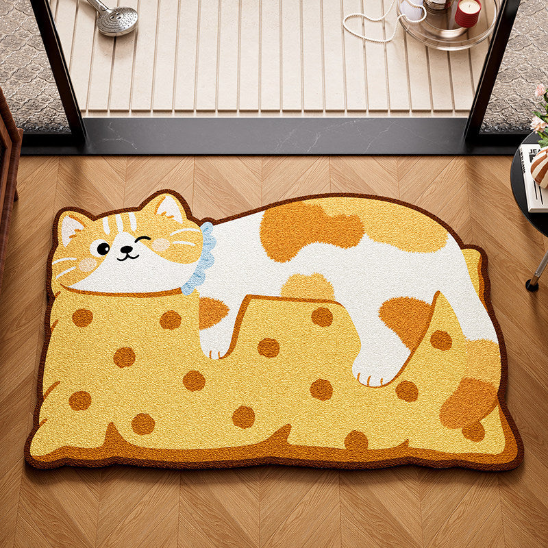 Playful Dog-Themed Bath Mat