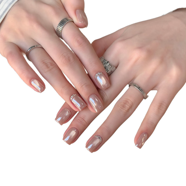 Artificials nails with precious shimmering accents Stornfield
