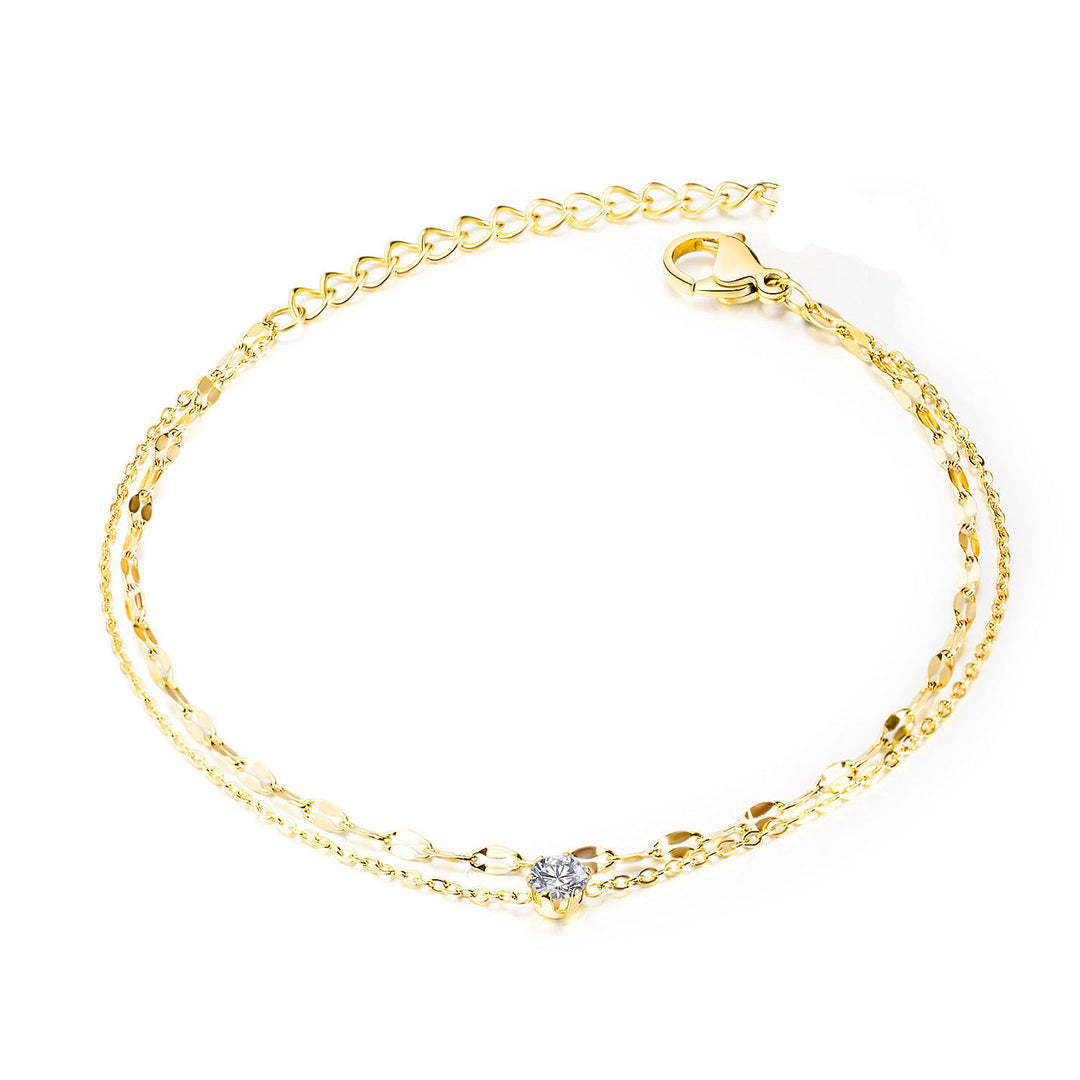 Dazzling Double Strand Anklet Stornfield