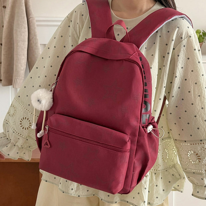 Star-Embellished Casual Backpack Stornfield