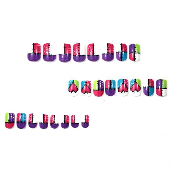 Artistic Heart-Printed Nail Art Set Stornfield