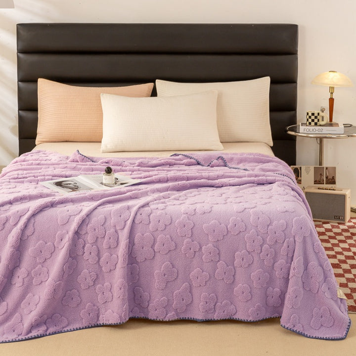 Ladies Cozy and Soft Blanket with Floral Pattern Stornfield