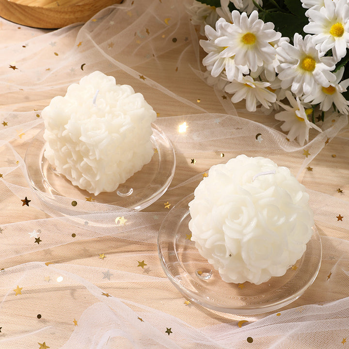Compact Clear Round Acrylic Soap Dish with Raised Feet