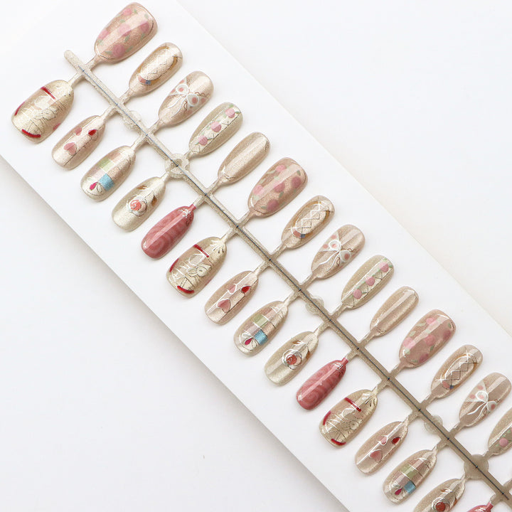 Artistic Press-On Nail Art Collection
