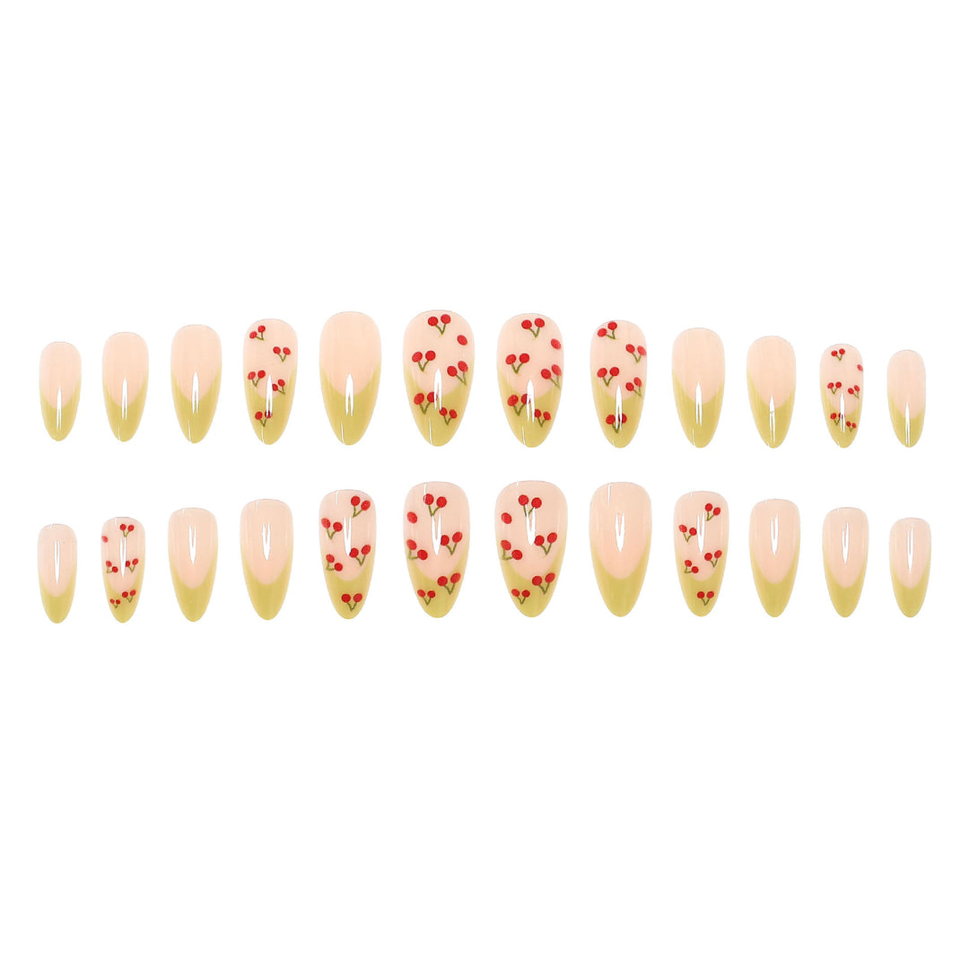 Cherry Blossom Themed Press-On Nail Set
