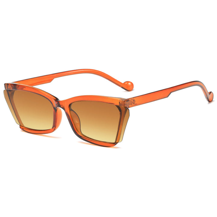 Women's fashionable sunglasses with unique rectangular design and UV protection Stornfield