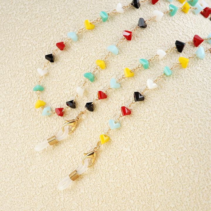 Heart-Shaped Beaded Eyewear Chain Stornfield