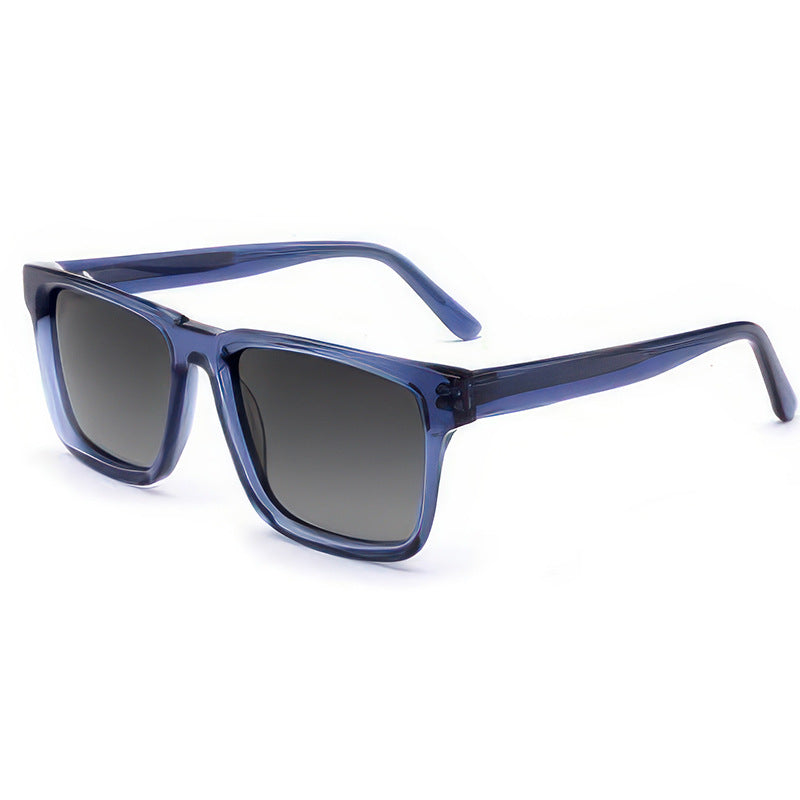 Women's fashionable sunglasses with clear plastic frame and multifunctional lenses Stornfield