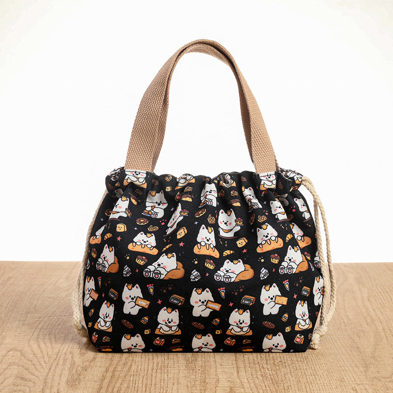 Drawstring Cat-Themed Storage Bag Stornfield