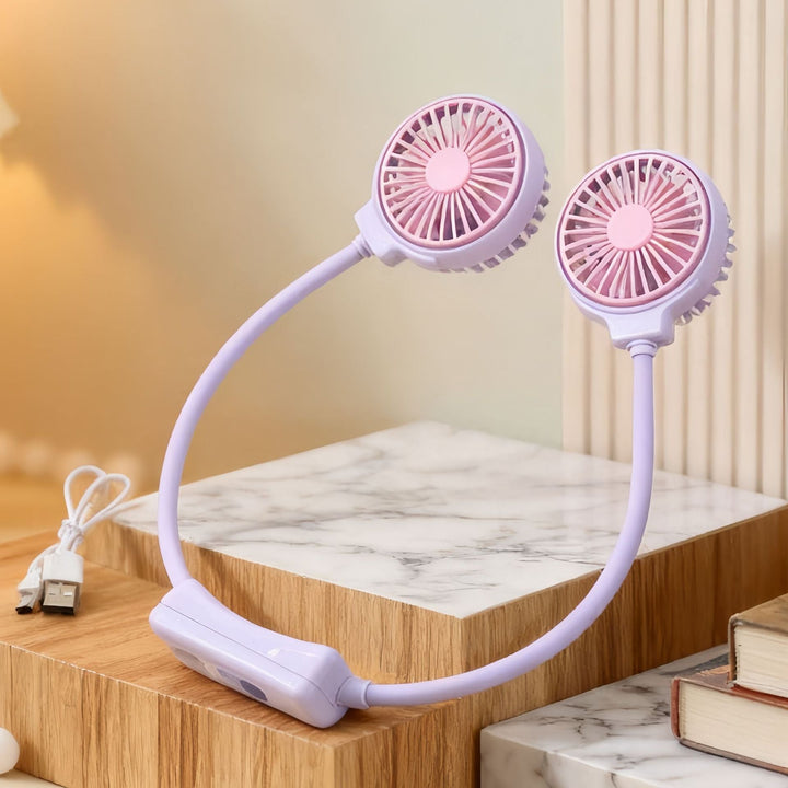 Women Portable Neck Fan with Flexible Design Stornfield