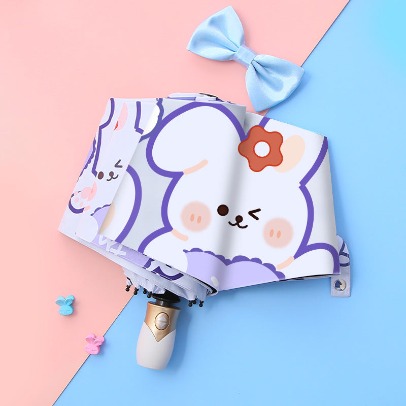 Ladies Folding Umbrella with Cute Animal Design Stornfield