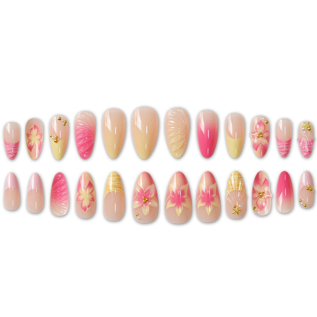 Artistic Nautical Theme Nail Art Enhancements Stornfield