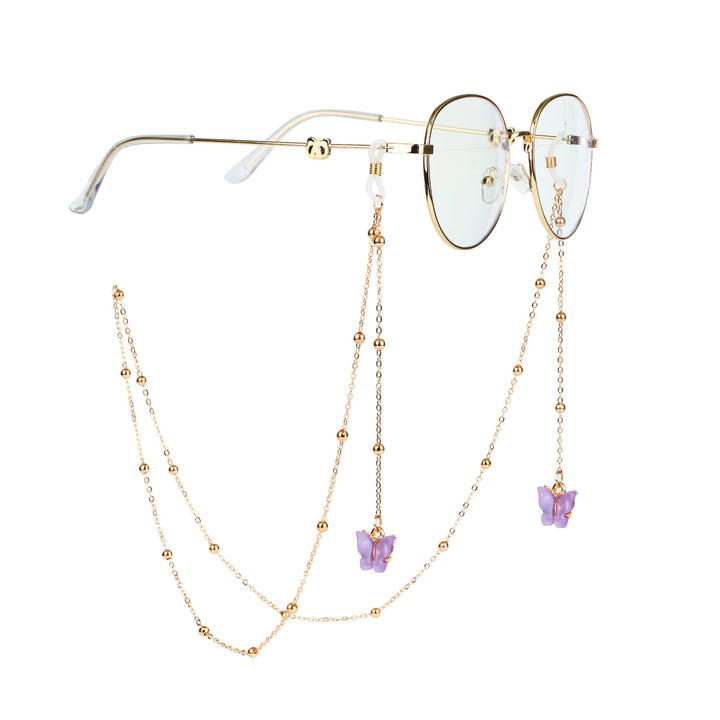 Glasses chain with butterfly pendants Stornfield