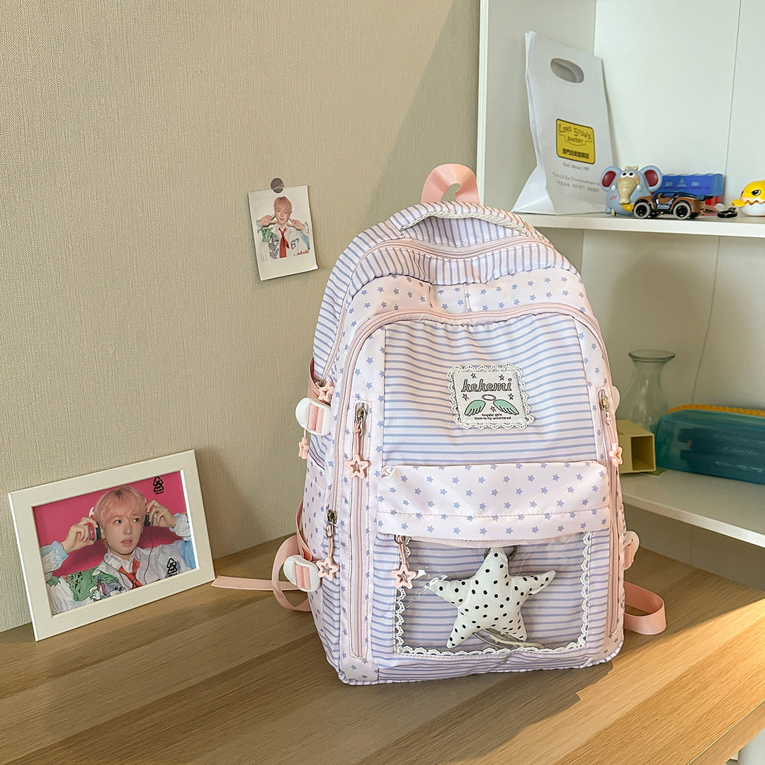 Cute Star-Patterned School Backpack Stornfield