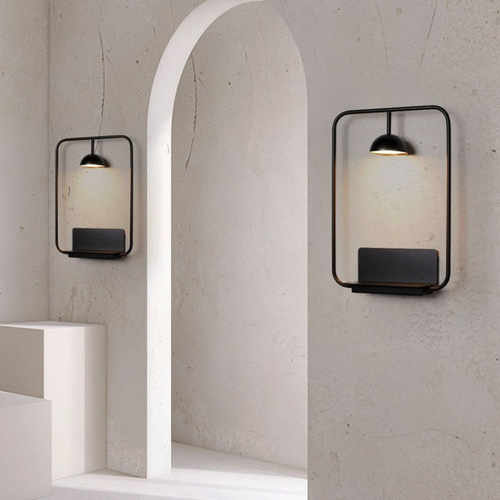 Contemporary Wall-Mounted Shelf Lamp