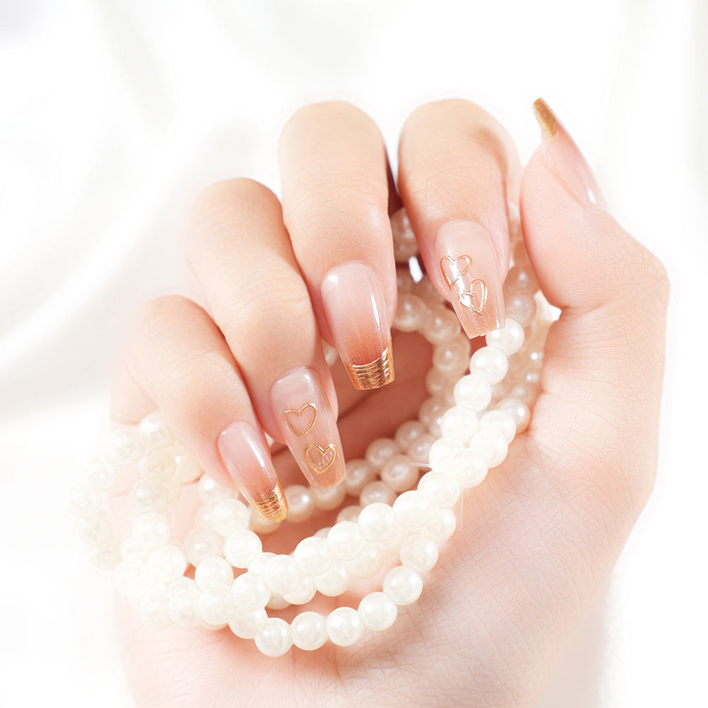 Intricate Nail Art Press-On Tips Stornfield
