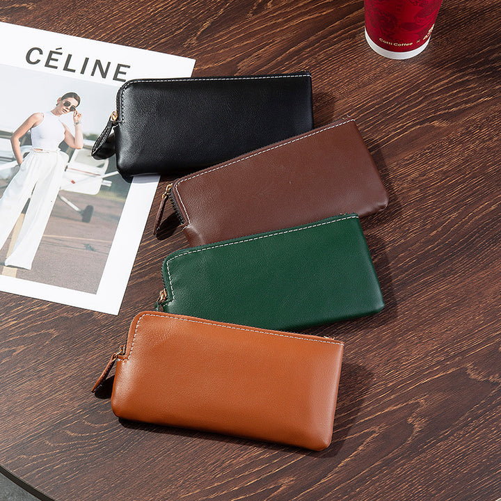 Premium Leather Zippered Travel Wallet Stornfield