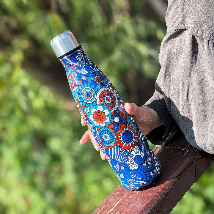 Unisex double-walled insulated bottle made of stainless steel with vacuum insulation and leak-proof screw cap Stornfield