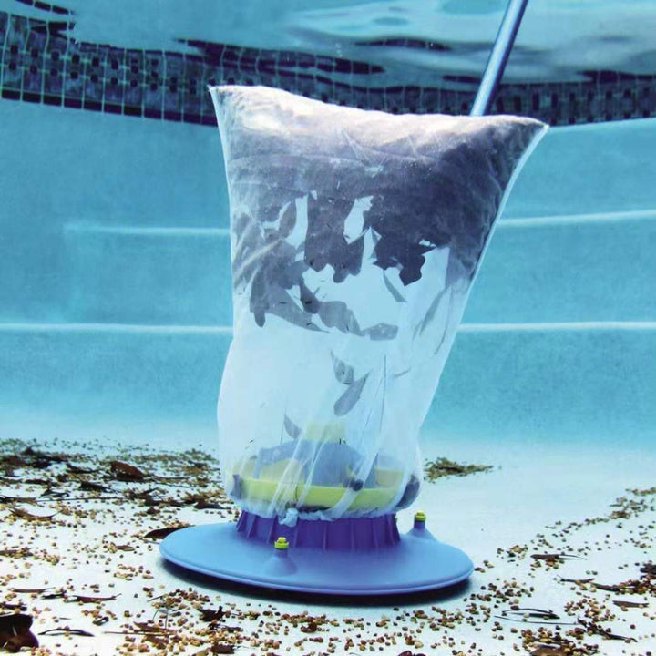 Automatic suction pool leaf vacuum bag with reusable fine mesh and universal hose connector Stornfield