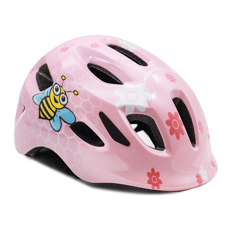Kids Bicycle Helmet with Colorful Bee Design Stornfield