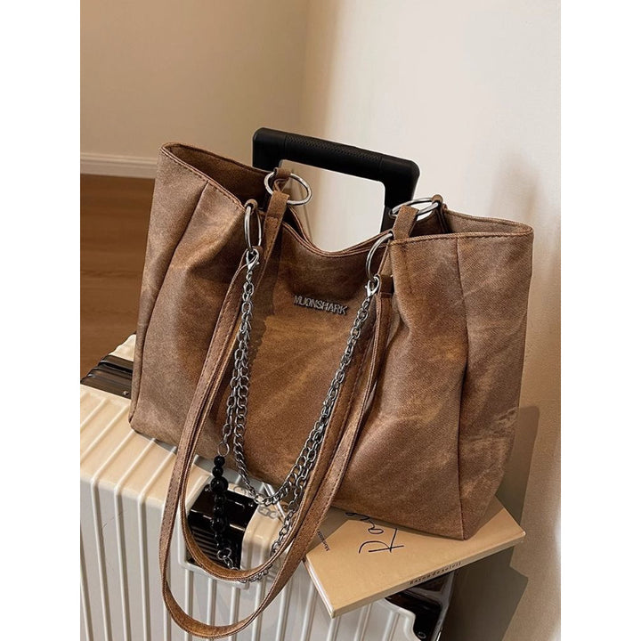 Spacious Soft Faux Leather Tote Bag Stornfield