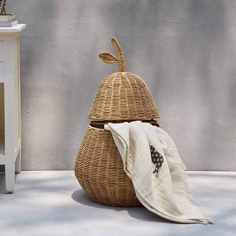 Playful decorative basket in pear shape Stornfield