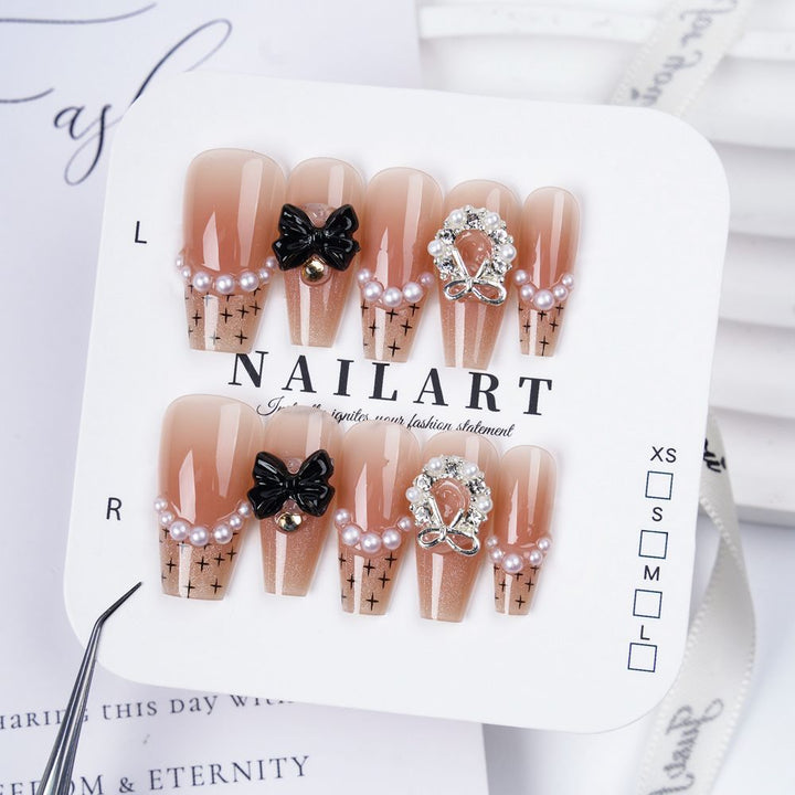 Artistic 3D Butterfly Press-On Nail Set Stornfield