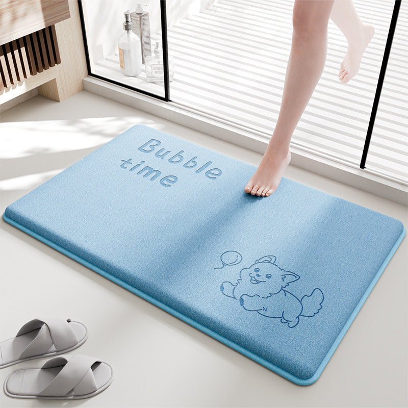 Adorable Cartoon Design Bath Mat Stornfield