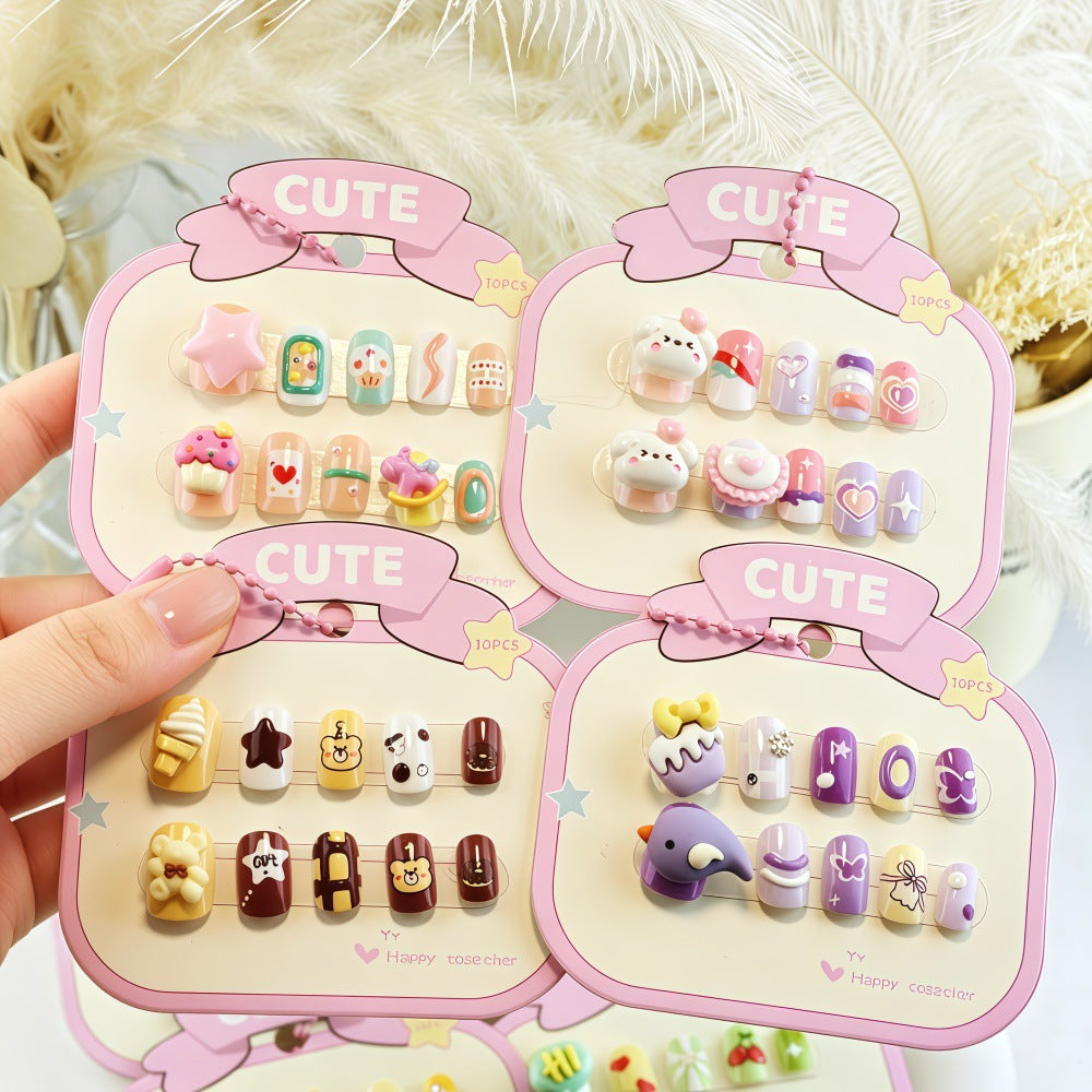 Colorful Nail Art Artificial Nails with Summery Designs Stornfield