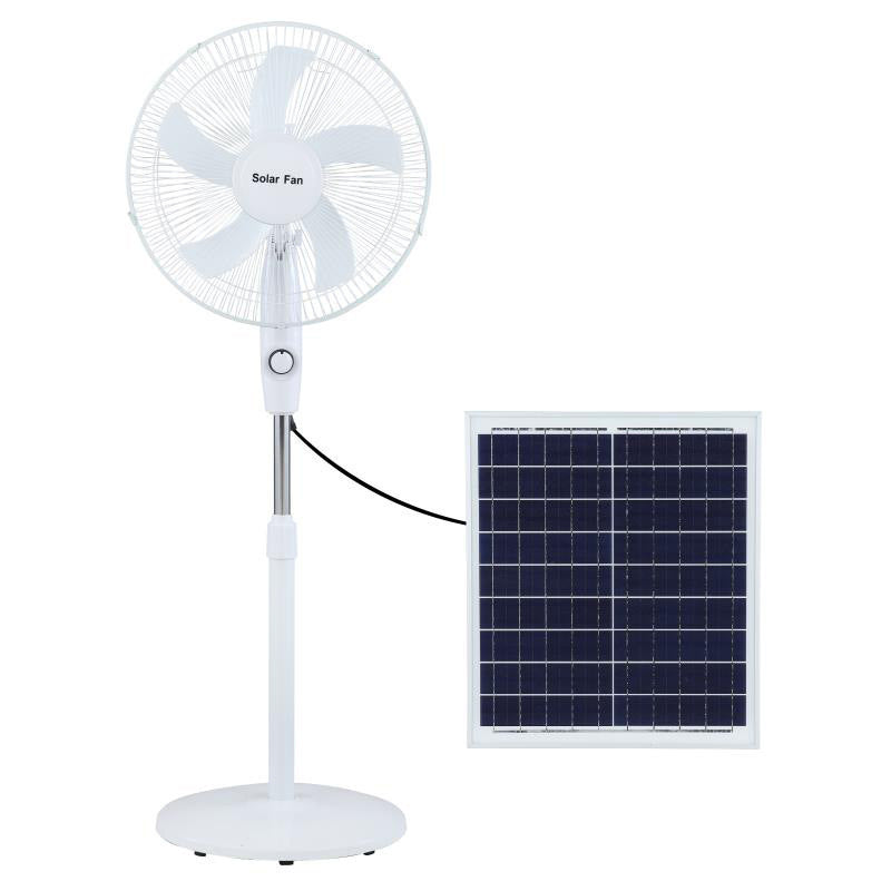 Unisex Solar Powered Stand Fan with Adjustable Tilt Angle and Efficient Fan Blades Stornfield