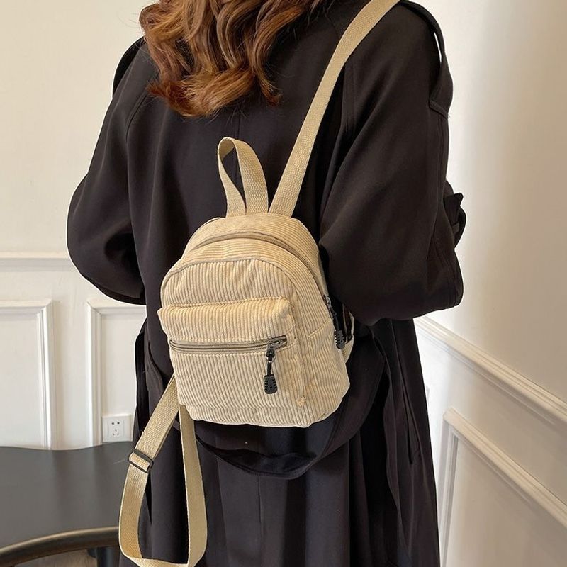 Compact Corduroy Mini Backpack Stornfield