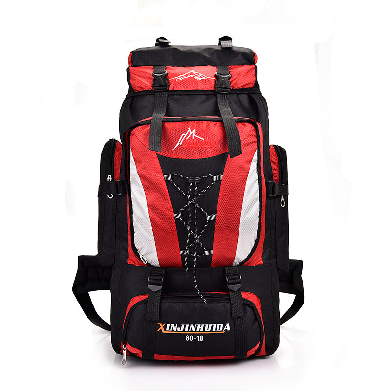 Unisex large trekking backpack with volume expansion and ergonomic carrying system Stornfield