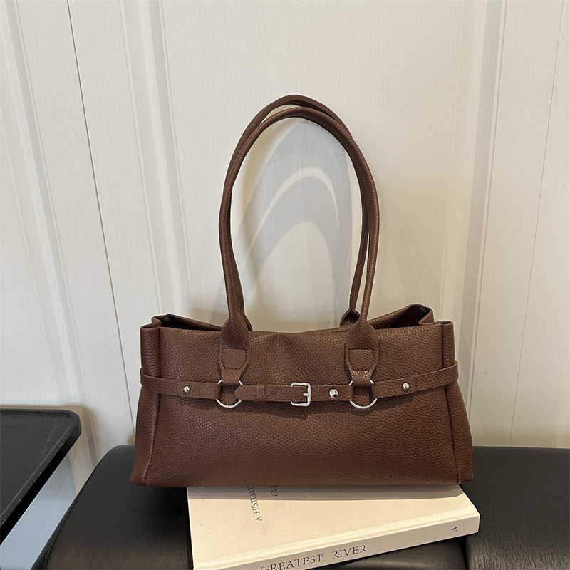 Structured Leather Handbag