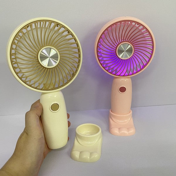 Unisex Portable Handheld Fan with LED Lighting and Creative Design Stornfield