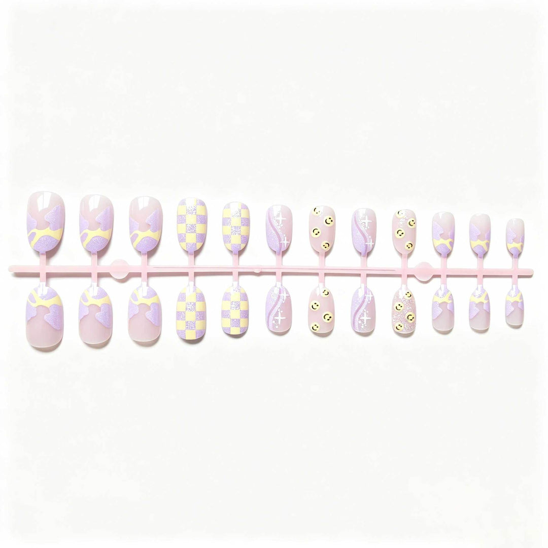 Artistic Patterned Gel Nail Art