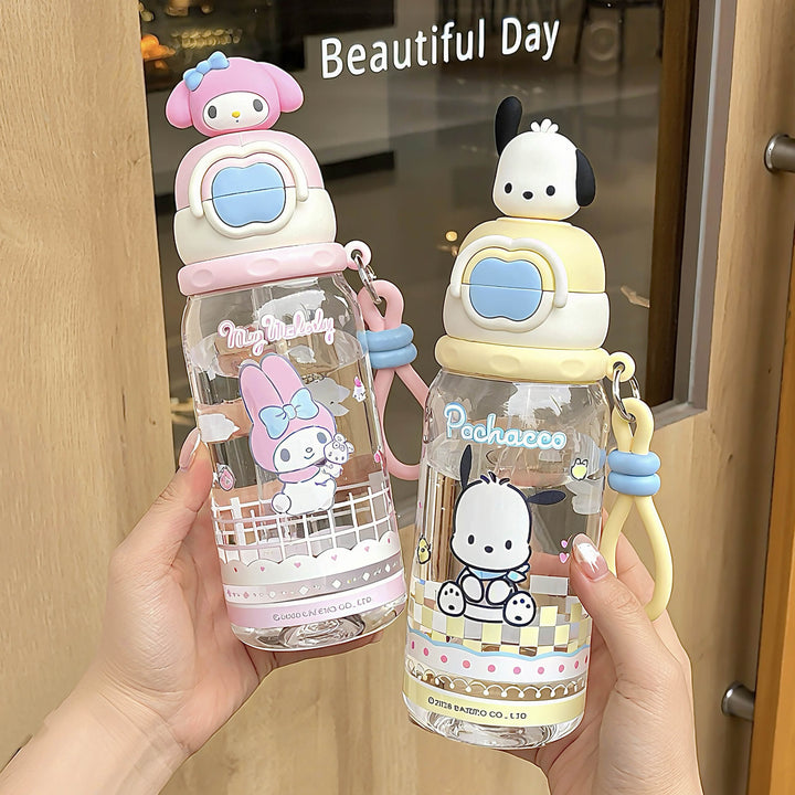 Ladies water bottle with interactive lid and cute Pochacco design Stornfield