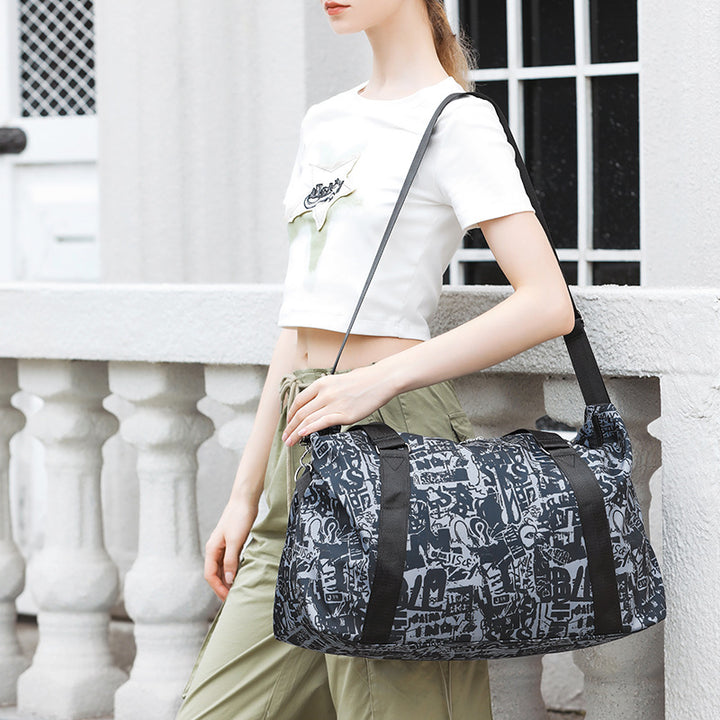 Graphic Patterned Sports Duffel Bag Stornfield