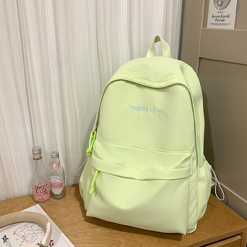 Lightweight Casual Backpack with Decorative Keychain Stornfield