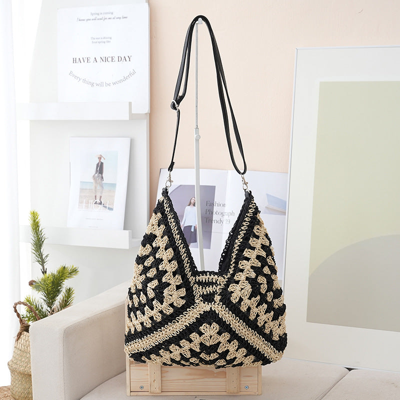 Handmade shoulder bag made from natural materials Stornfield