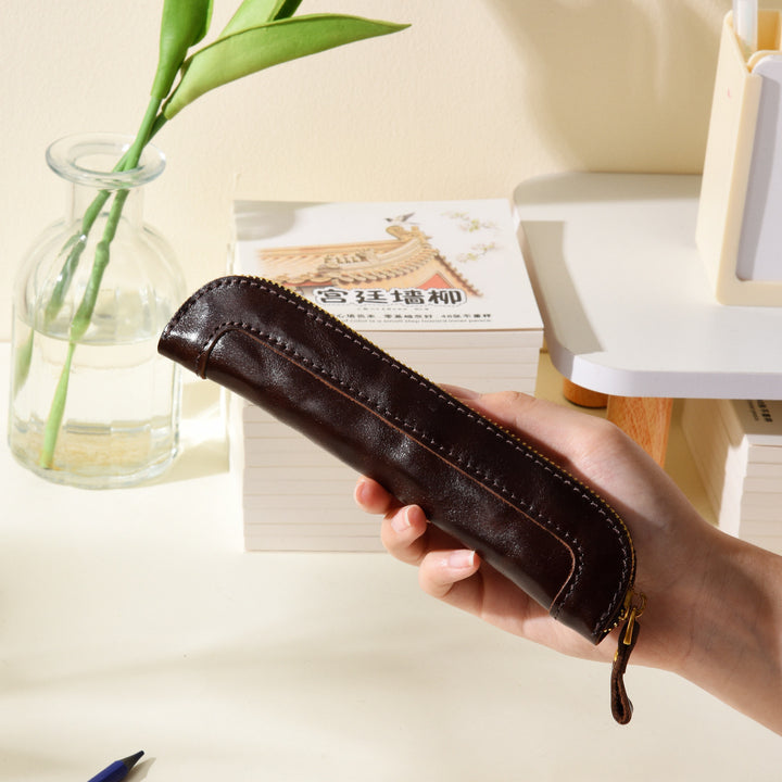Premium Leather Pencil Case