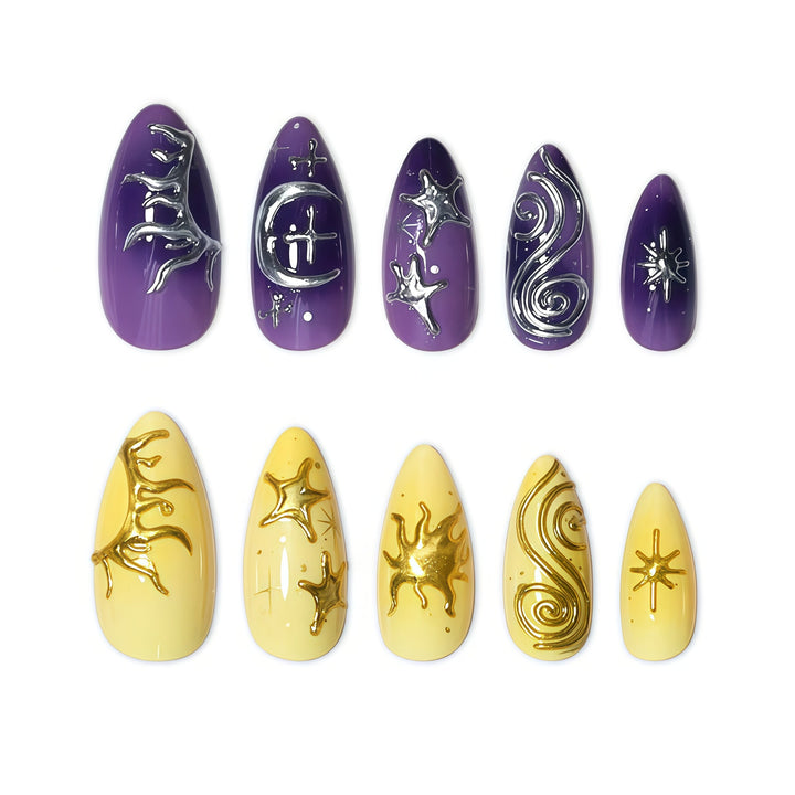 Artistic Abstract Nail Art Extensions Stornfield