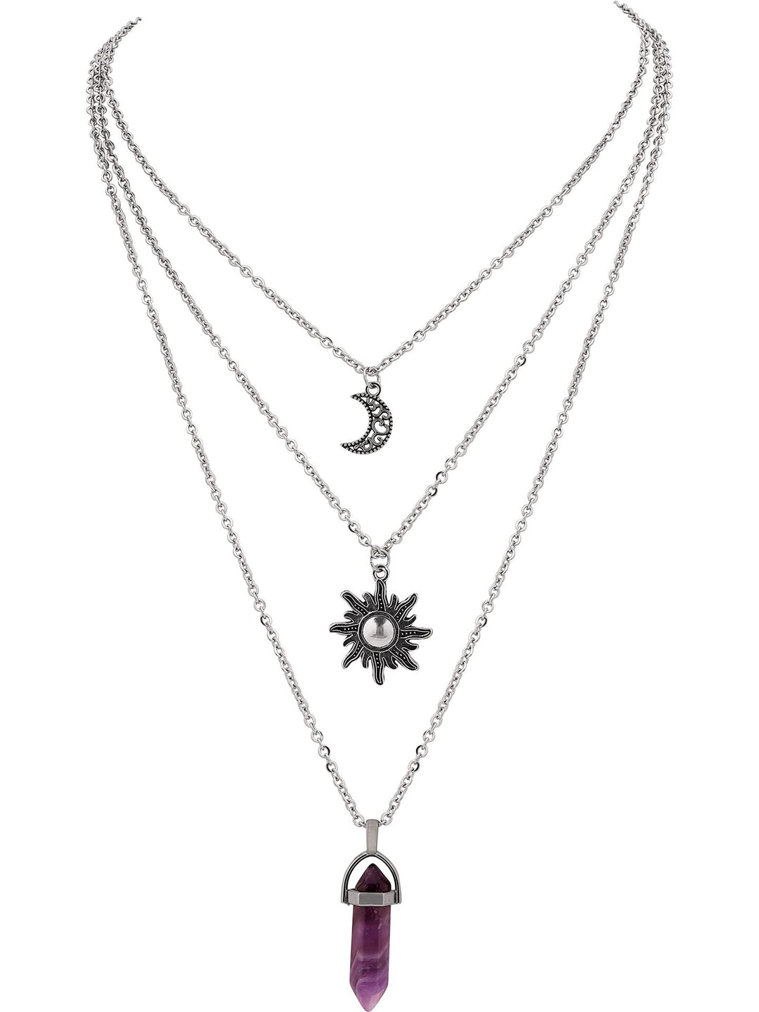 Layered Celestial Pendant Necklace Stornfield
