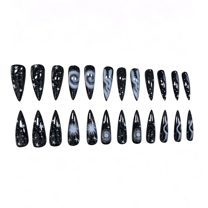 Galaxy-Inspired Press-On Nail Set Stornfield