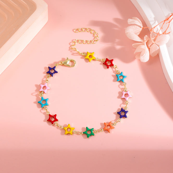 Colorful Star Charm Anklet Stornfield 1788164326