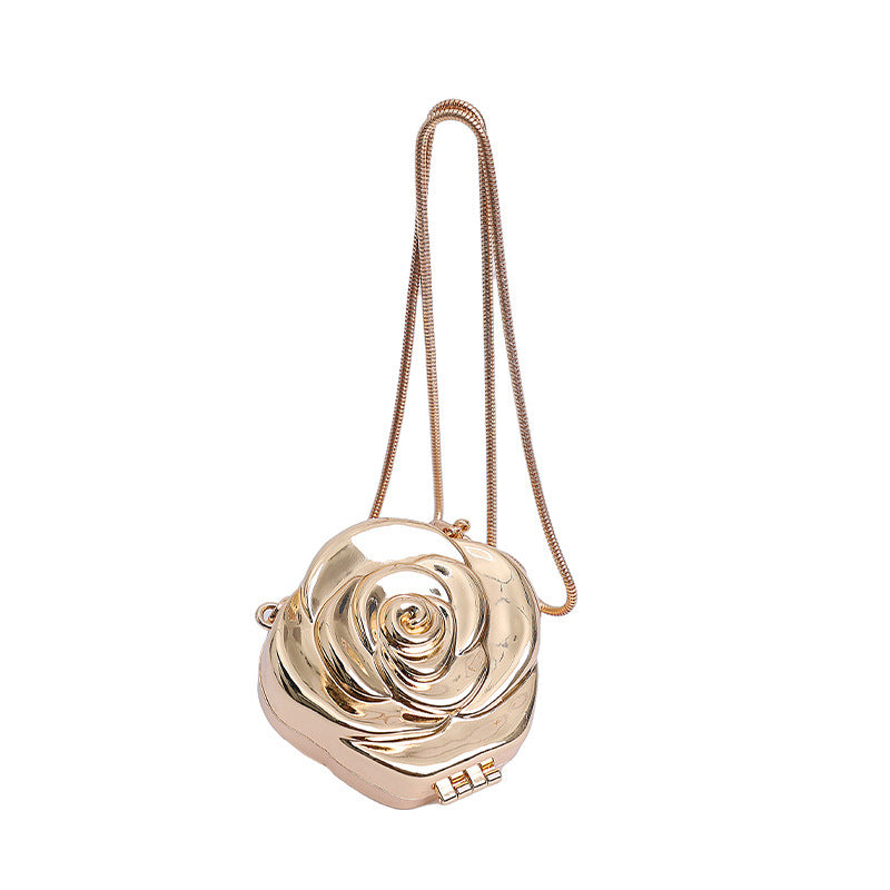 Elegantly Crafted Rose-Shaped Crossbody Bag Stornfield