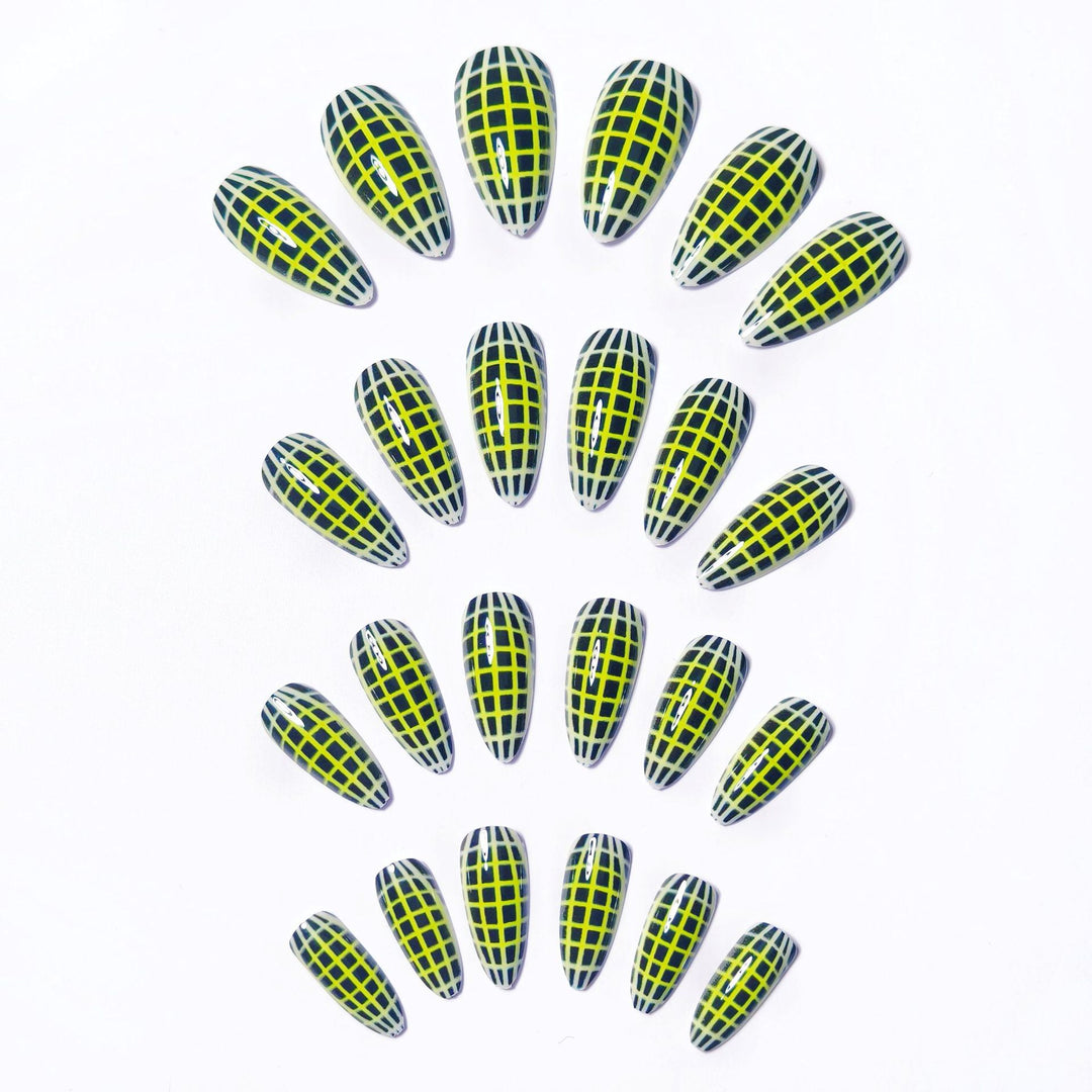 Creative Art Nails with Modern Net Design Stornfield